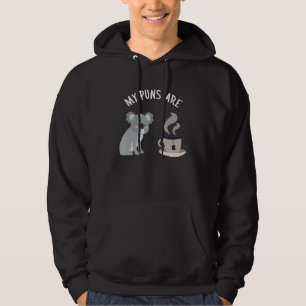 My Puns Are Koala Tea  Pun Koala Bear Animal 5 Hoodie