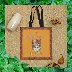 My purr-fect stuff tote bag