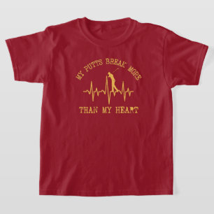 My Putts Break More Than My Heart Funny Golf T-Shirt