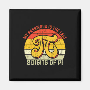My Pword Is The Last 8 Digits Of Pi Magnet