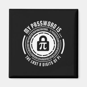 My Pword Is The Last 8 Digits Of Pi Math Mathemati Magnet