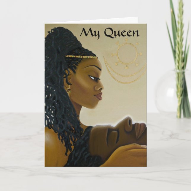 'My Queen' Greeting Card (Front)