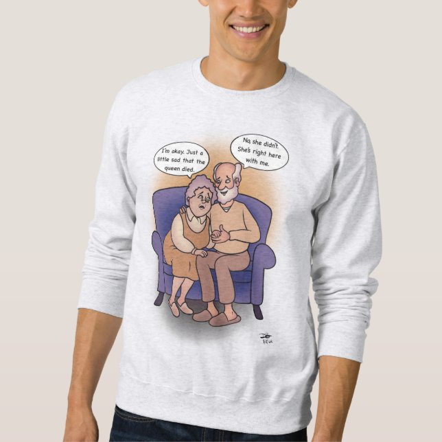 My Queen Men's Ash Sweatshirt (Front)