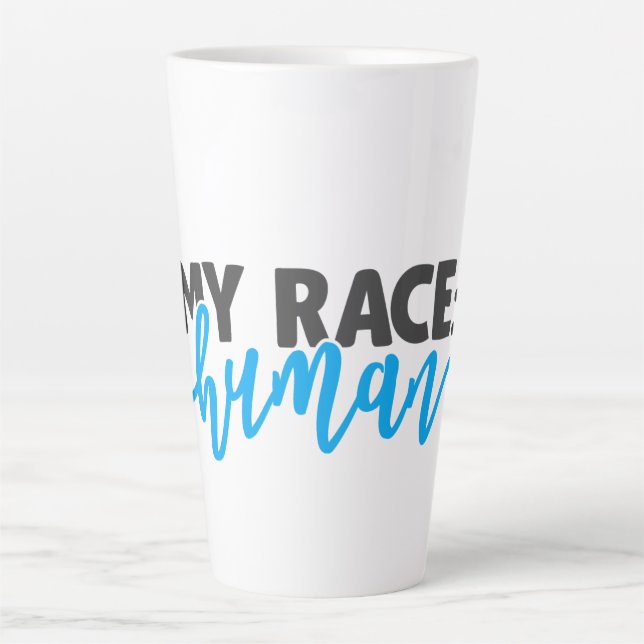 My Race: Human  Latte Mug (Front)