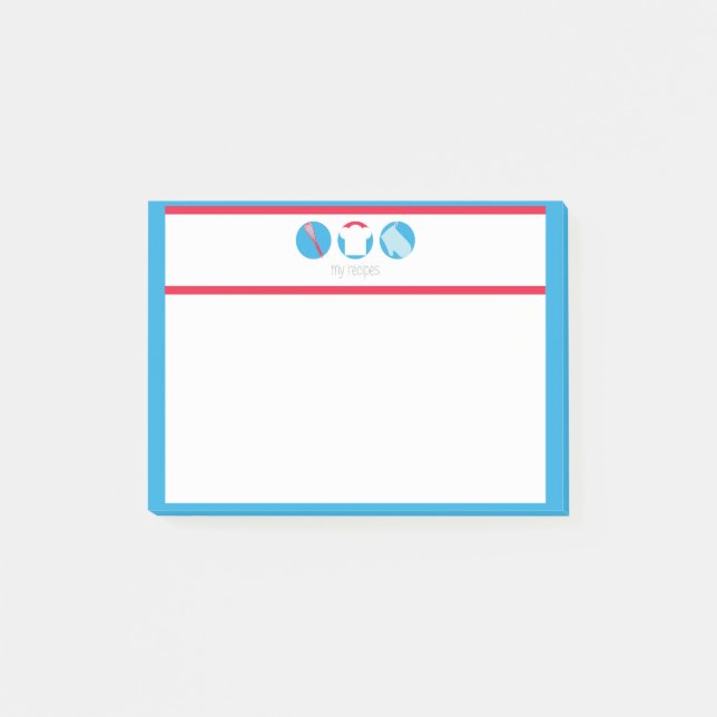 My Recipes Post-it Notes (Front)
