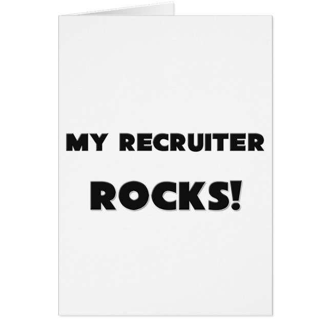 MY Recruiter ROCKS! (Front)