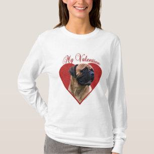 My Red Bullmastiff Valentine T-Shirt