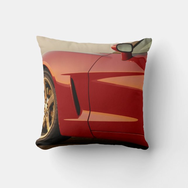 My Red Classic Car Cushion (Front)