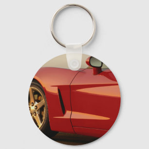 My Red Corvette Key Ring