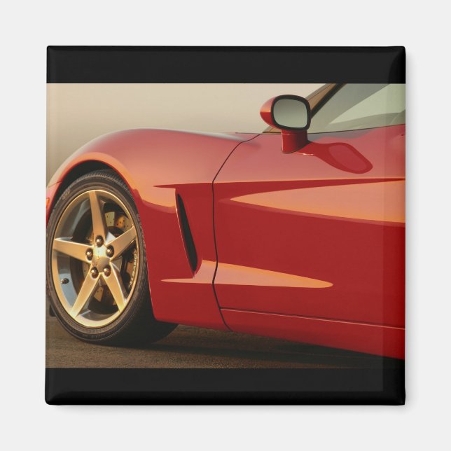 My Red Corvette Magnet (Front)
