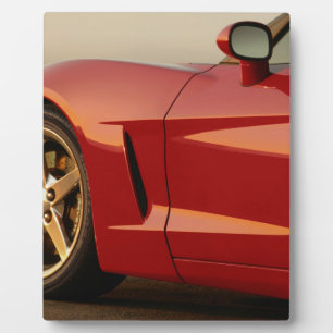 My Red Corvette Plaque