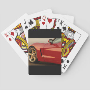 My Red Corvette Playing Cards