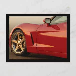 My Red Corvette Postcard