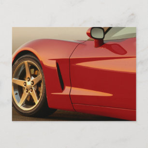 My Red Corvette Postcard