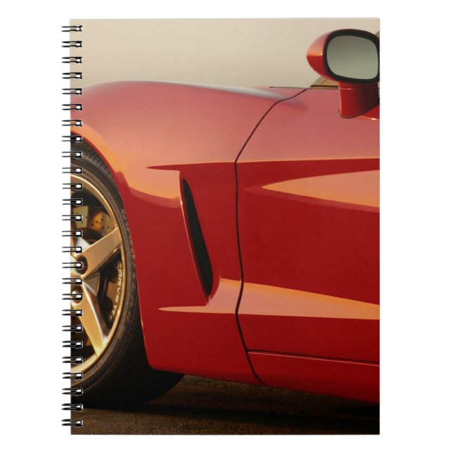My Red Corvette Spiral Notebook (Front)