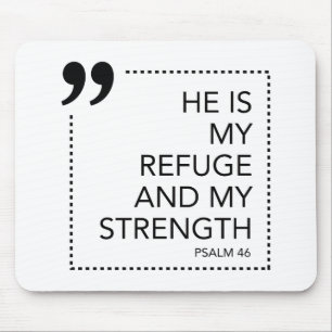 My Refuge and Strength Mere Christianity Quotes Mouse Pad