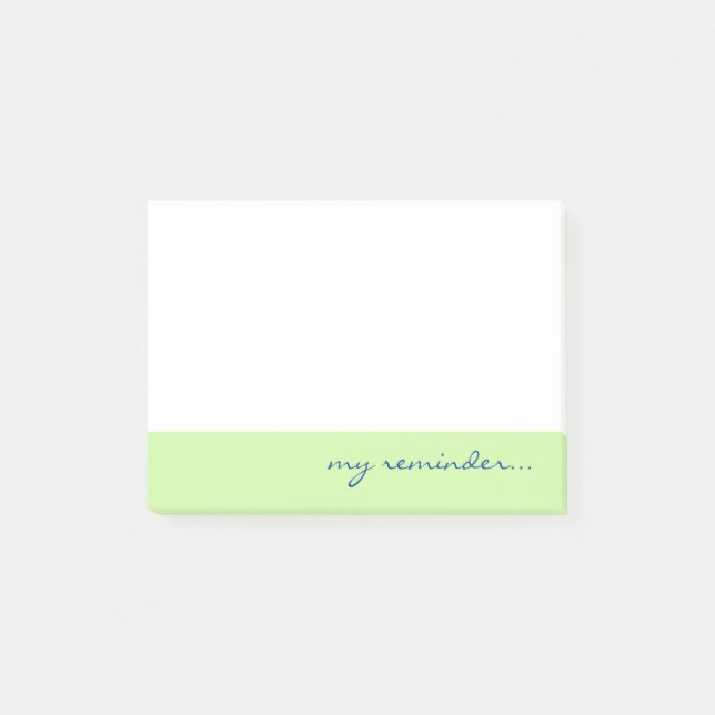 My Reminder Green Border Post-it Notes (Front)