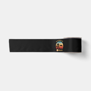 My Retirement Plan Bitcoin Beach Sunset Satin Ribbon