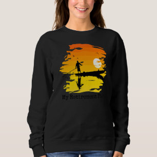 My Retirement Plan Boating Sunset Lake Reflection Sweatshirt