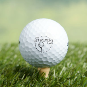 My Retirement Plan Funny Saying Golfing Golfer Golf Balls
