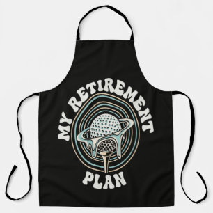 My Retirement Plan Golf Retirement Golfer Apron