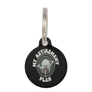 My Retirement Plan Golf Retirement Golfer Pet Tag