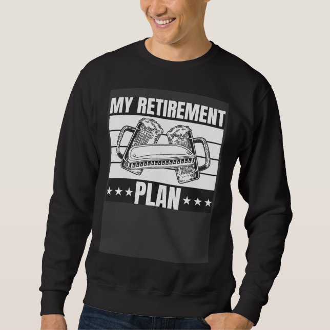 My Retirement Plan Harmonica Musician Harmonica Pl Sweatshirt (Front)