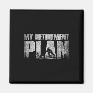 My Retirement Plan Is Snowboarding Funny Retired V Magnet