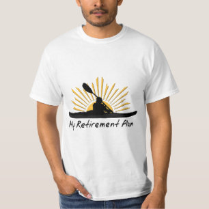 My Retirement Plan Kayak Retired Funny Kayaker Gif T-Shirt