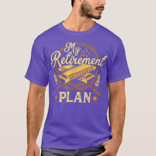 My Retirement Plan Music Instrument Mouth Organ Ha T-Shirt