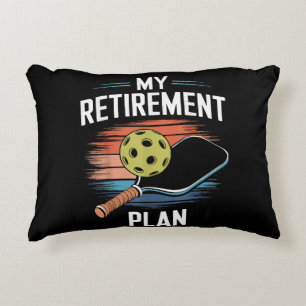 My Retirement Plan Pickleball Player Decorative Cushion