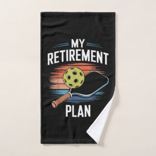 My Retirement Plan Pickleball Player Hand Towel