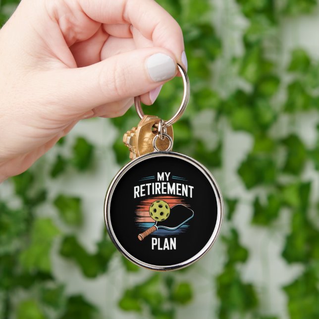 My Retirement Plan Pickleball Player Key Ring (Hand)