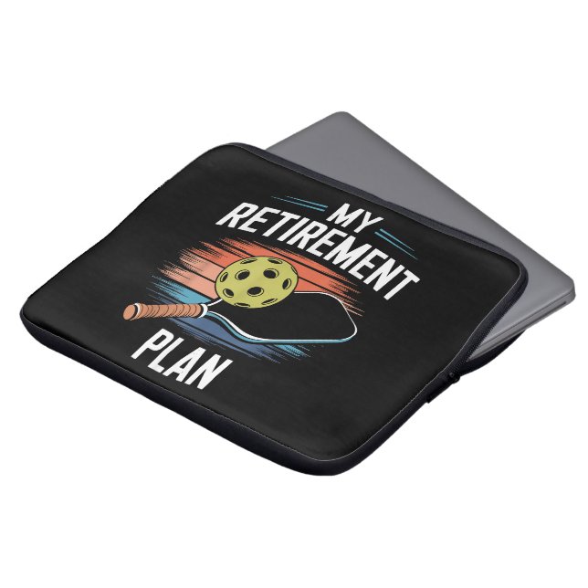 My Retirement Plan Pickleball Player Laptop Sleeve (Front Top)