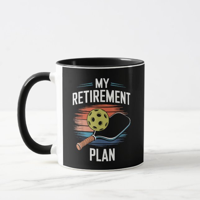 My Retirement Plan Pickleball Player Mug (Left)