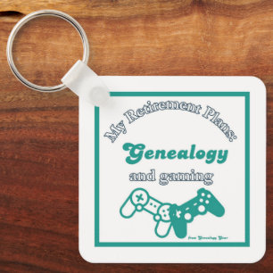 My Retirement Plans: Genealogy and Gaming Key Ring