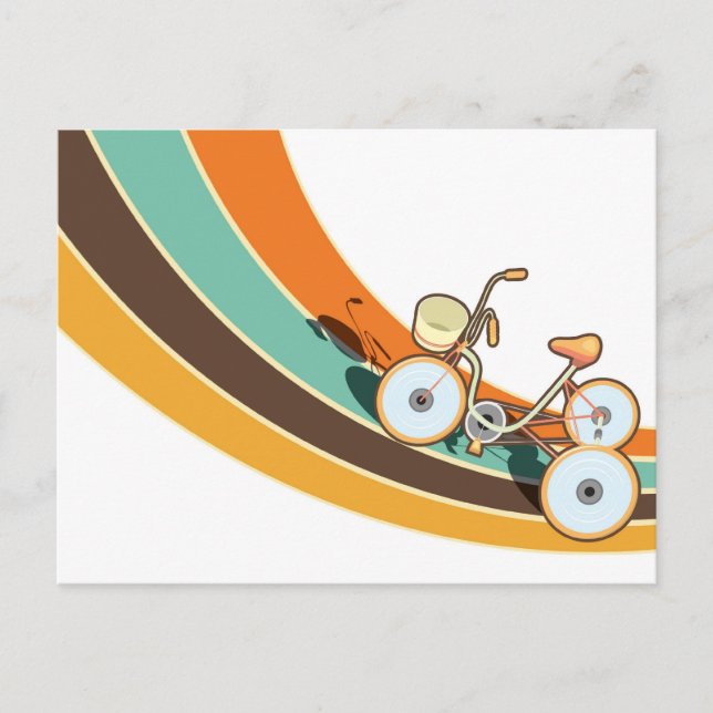 My retro bike postcard (Front)