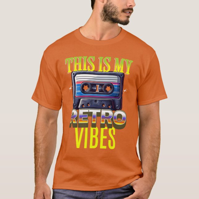 My Retro Vibe Cassette funny T-Shirt (Front)