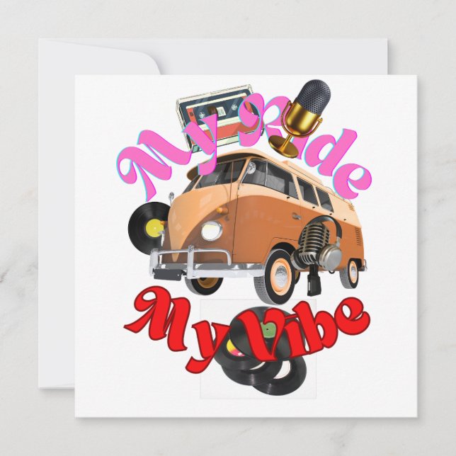 My Ride: My Vibe Save The Date (Front)