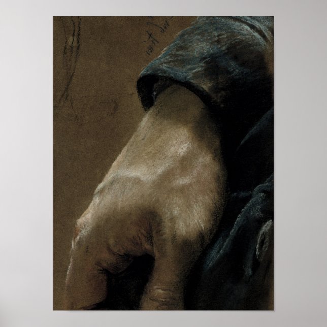 My Right Hand Drawn With my Left Hand, 1848 Poster (Front)