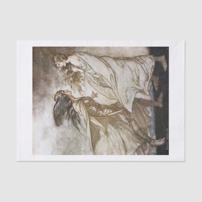 My ring, lady tissue paper (Front)