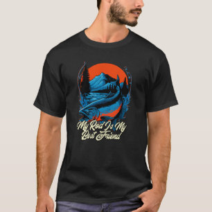 My Rod Is My Best Friend Introvert Fishing Antisoc T-Shirt