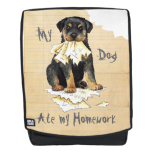 My Rottweiler Ate my Homework Backpack