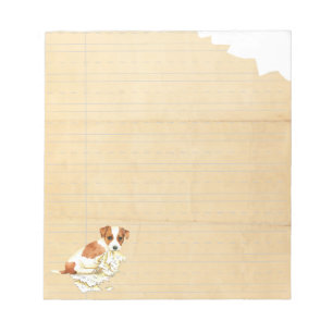 My Russell Terrier Ate My Homework Notepad