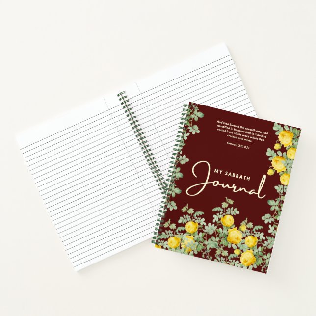 My Sabbath Journal | Floral Scripture Design (Inside)