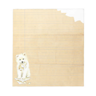 My Samoyed Ate my Homework Notepad
