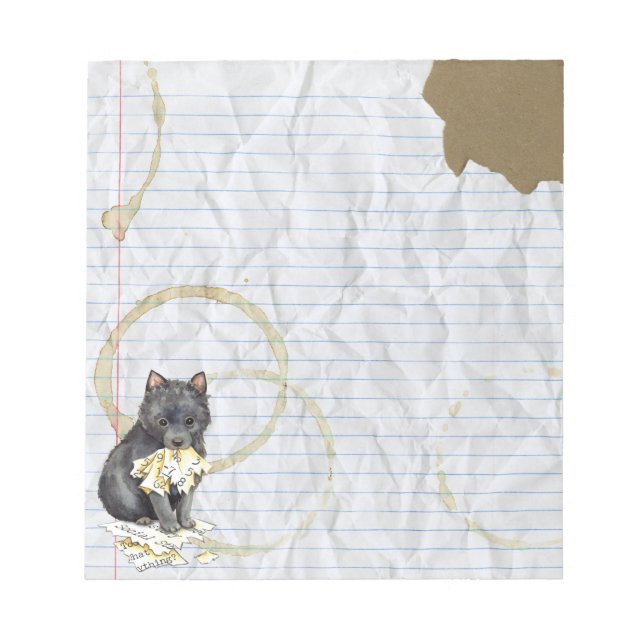 My Schipperke Ate My Lesson Plan Notepad (Front)