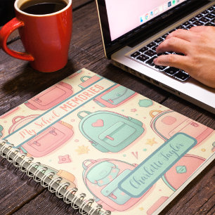 My School Memories custom name backpacks Spiral  Notebook