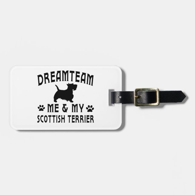 My Scottish Terrier Dog Luggage Tag (Front Horizontal)