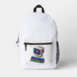 My Screen Saver Was My Personality – 90s Retro Printed Backpack